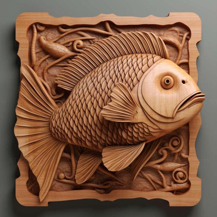 Nature and animals (st Wakin fish 3, NATURE_2395) 3D models for cnc